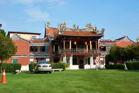 PENANG, MALAYSIA - OCTOBER 01.2019 : Temple in Georgetown heritage zone in Penang.のeditorial素材