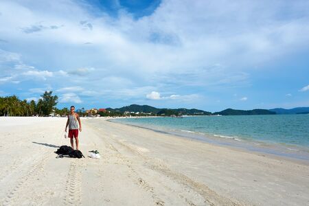 Langkawi, Malaysia - October 12, 2019. View of Cenang beach on langkawi.のeditorial素材