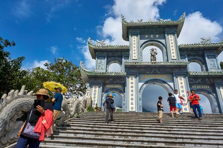 DA NANG, VIETNAM - NOVEMBER 20, 2019: Linh Ung Pagoda in Son Tra Mountain in Da nang city Vietnamのeditorial素材