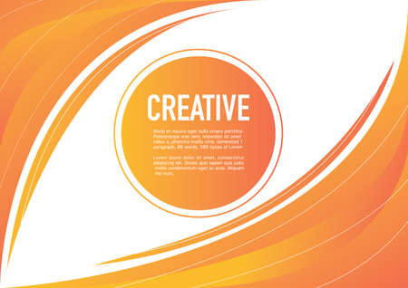 backdrop banner Orange Vector background abstract for designのイラスト素材