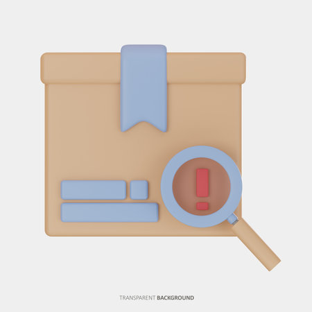 Finding Package 3D iconの写真素材
