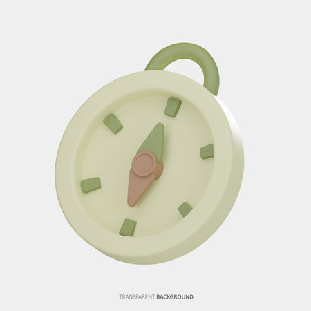 Compass 3D Iconの写真素材