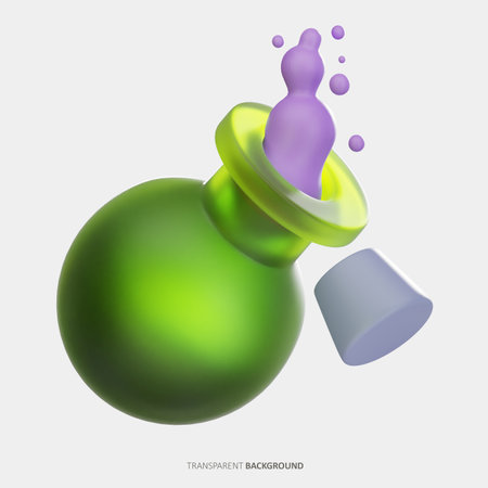 Potion Bottle 3D Illustrationの写真素材