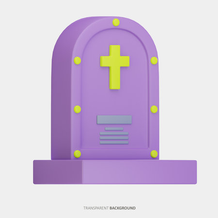 Tombstone 3D Iconの写真素材
