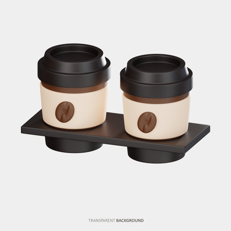 Takeaway Coffee 3D Iconの写真素材