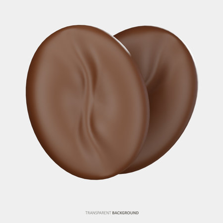 Coffee Bean 3D Iconの写真素材