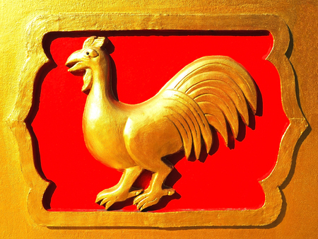 Year of the Rooster - Thai Zodiac - Wat San Aum, Chiang Mai (Public display, no restriction on taking photographs)の写真素材