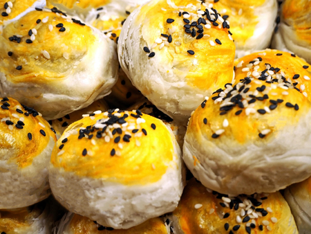 Chinese Pastries - Chinese Moon Cakesの写真素材