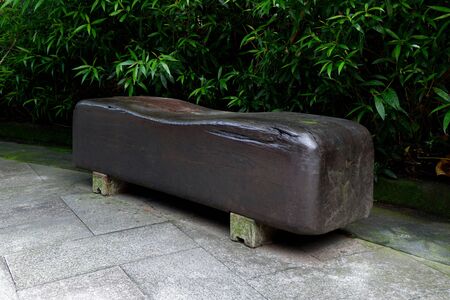 Timber Bench Seat / Wooden Bench / Outdoor Benchの写真素材