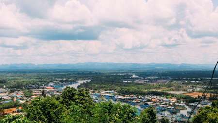 PaknumChumphon Village  Chumphon Thailandの写真素材