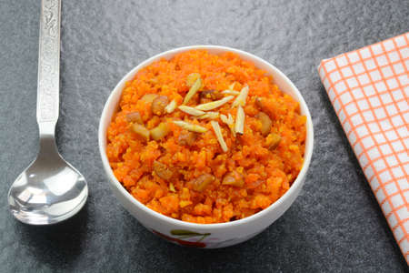 Carrot Halwa also known as Gajar ka halwa is a Indian Dessert prepared with carrotsの写真素材
