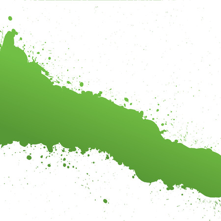 Green Ink Splashのイラスト素材