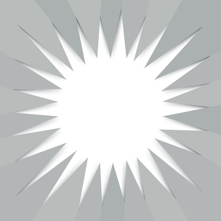 Modern sunburst summer background from hexagonal folded paper textureのイラスト素材