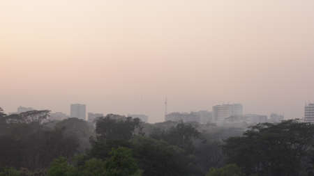 Dhaka evening landscapeの写真素材