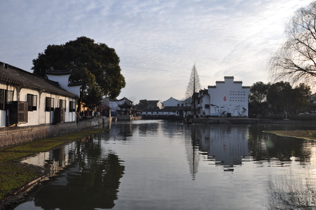 Xitang lake viewのeditorial素材