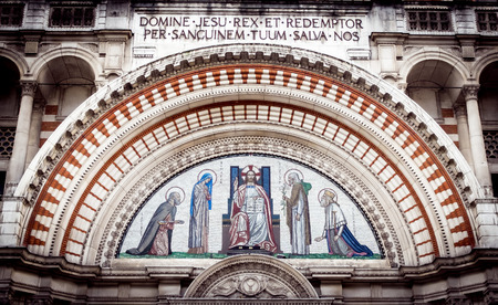 Westminster Cathedral Door Archのeditorial素材