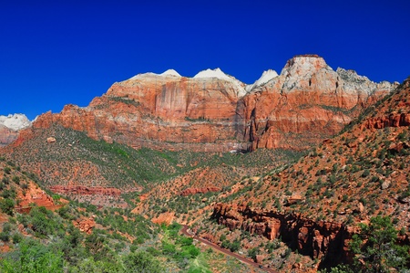 Breathtaking view on the road to Zion National Park.の写真素材