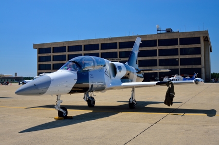 Air Show Fighter Jet on tarmac