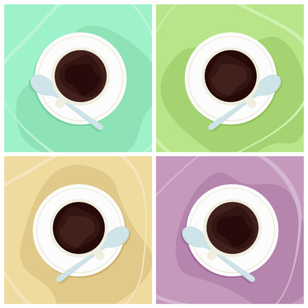 Black coffee - vector illustrationのイラスト素材
