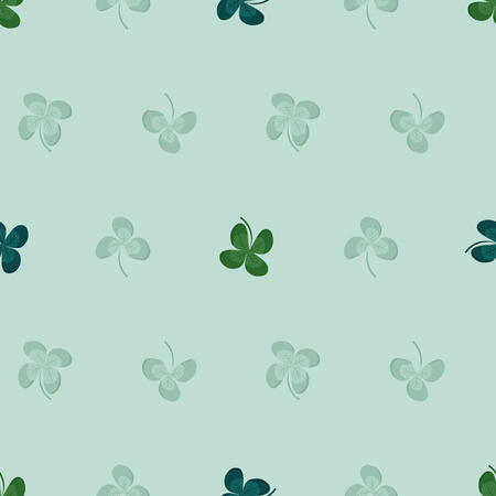 Clover seamless vector backgroundのイラスト素材