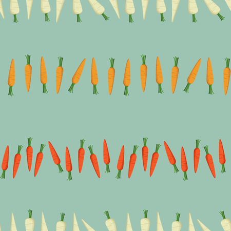 Parsnip and carrot - seamless background