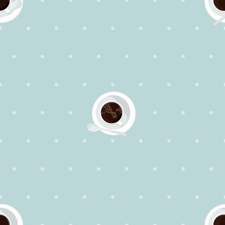 Black coffee - vector backgroundのイラスト素材