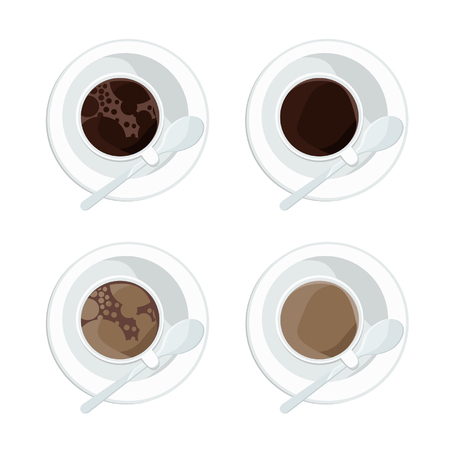 Cup of coffee - vector illustrationのイラスト素材