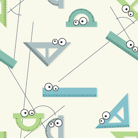 Rulers and protractors vector backgroundのイラスト素材