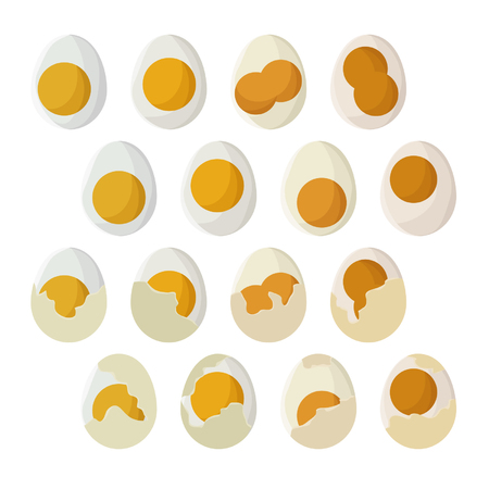 Set of eggs - vector illustrationのイラスト素材