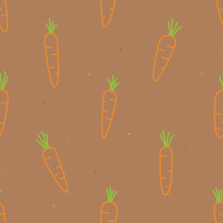 Outline carrots - vector background