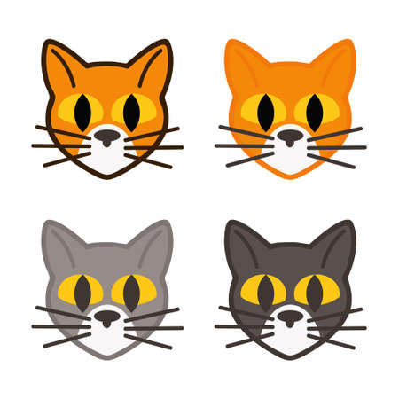 Simple fox character - vector illustrationのイラスト素材