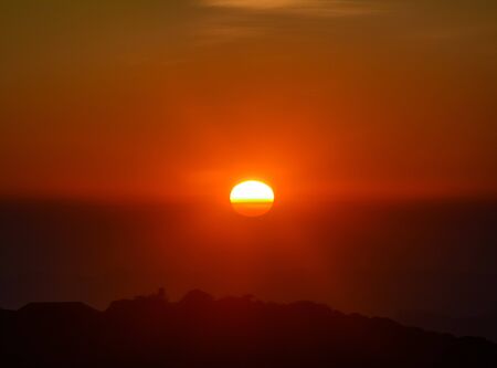 Sunset In The Indian Mountains.の写真素材