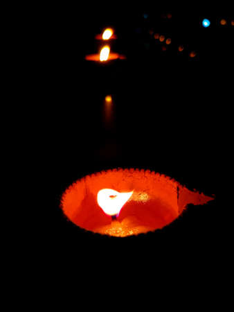 A Blowing Gave With Black Background.の写真素材