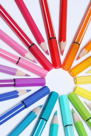 bunch of pencilsの写真素材