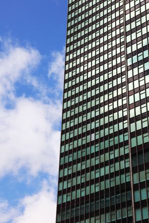 building of offices in the sky of londonの写真素材