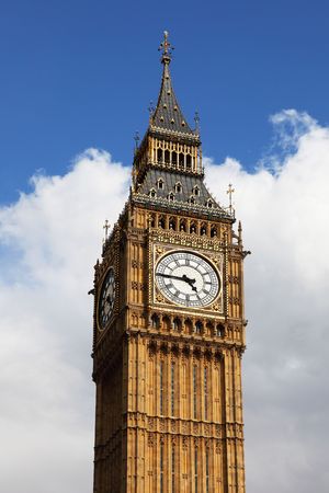 big ben, the head in the skyの写真素材