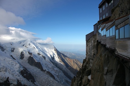 View from Aiguille du Midi at dawn  のeditorial素材