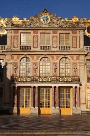 Versailles chateau, France. Detailed view of the palace, the Royal residence near Paris.のeditorial素材