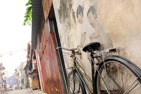 Penang's street artの写真素材