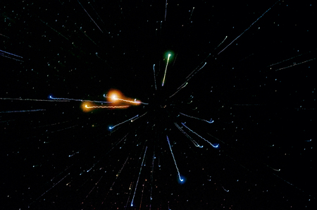 Stars and galaxy outer space sky night universe black background