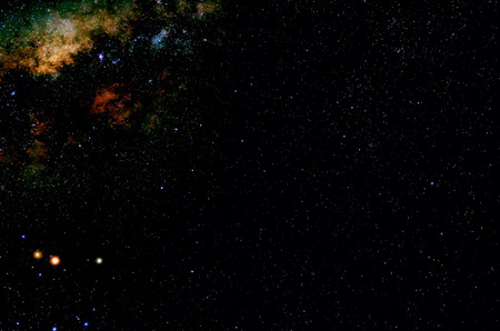 Stars and galaxy outer space sky night universe black background