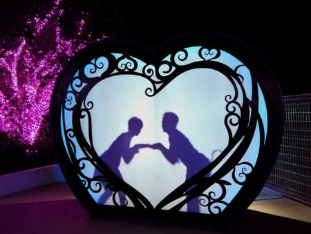 Lovers celebrating valentine day