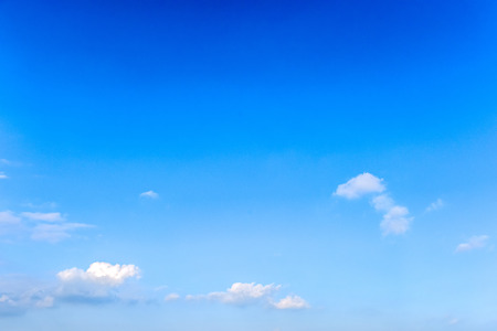 Blue sky and white cloudsの写真素材