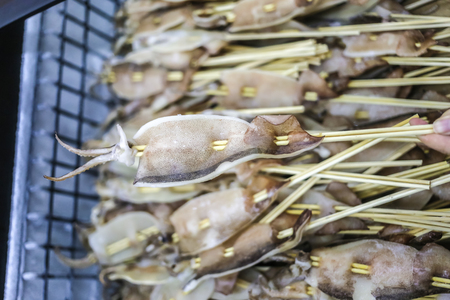 Sticks of squidの写真素材