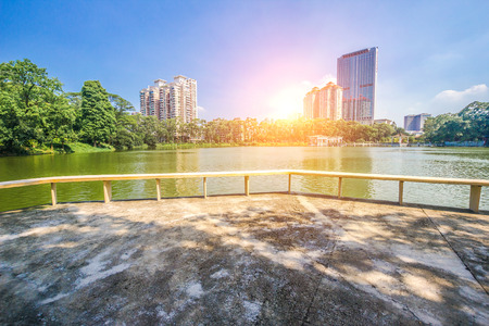 Park Plaza lake sceneryのeditorial素材