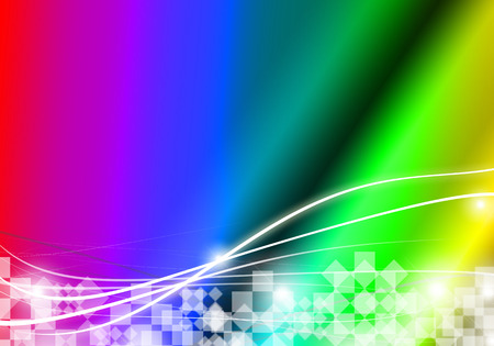 Abstract background colorful curve rectangle with blank for texture.の写真素材