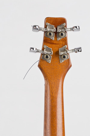 Ukulele music instrument on the white backgroundの写真素材