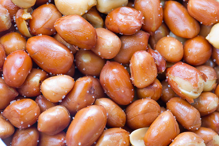 Closeup Peanut sprinkle saltの写真素材