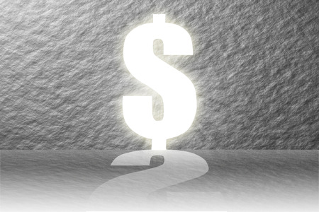 The Door of target success is dollar money with wall cement.の写真素材