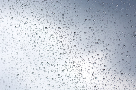 Rainy water drop on glass mirror background.